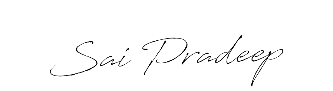 How to make Sai Pradeep signature? Antro_Vectra is a professional autograph style. Create handwritten signature for Sai Pradeep name. Sai Pradeep signature style 6 images and pictures png